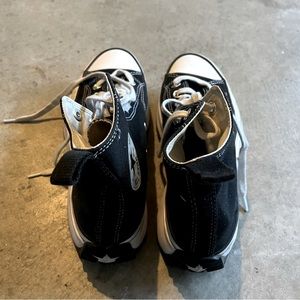 Cute women platform hike converse black